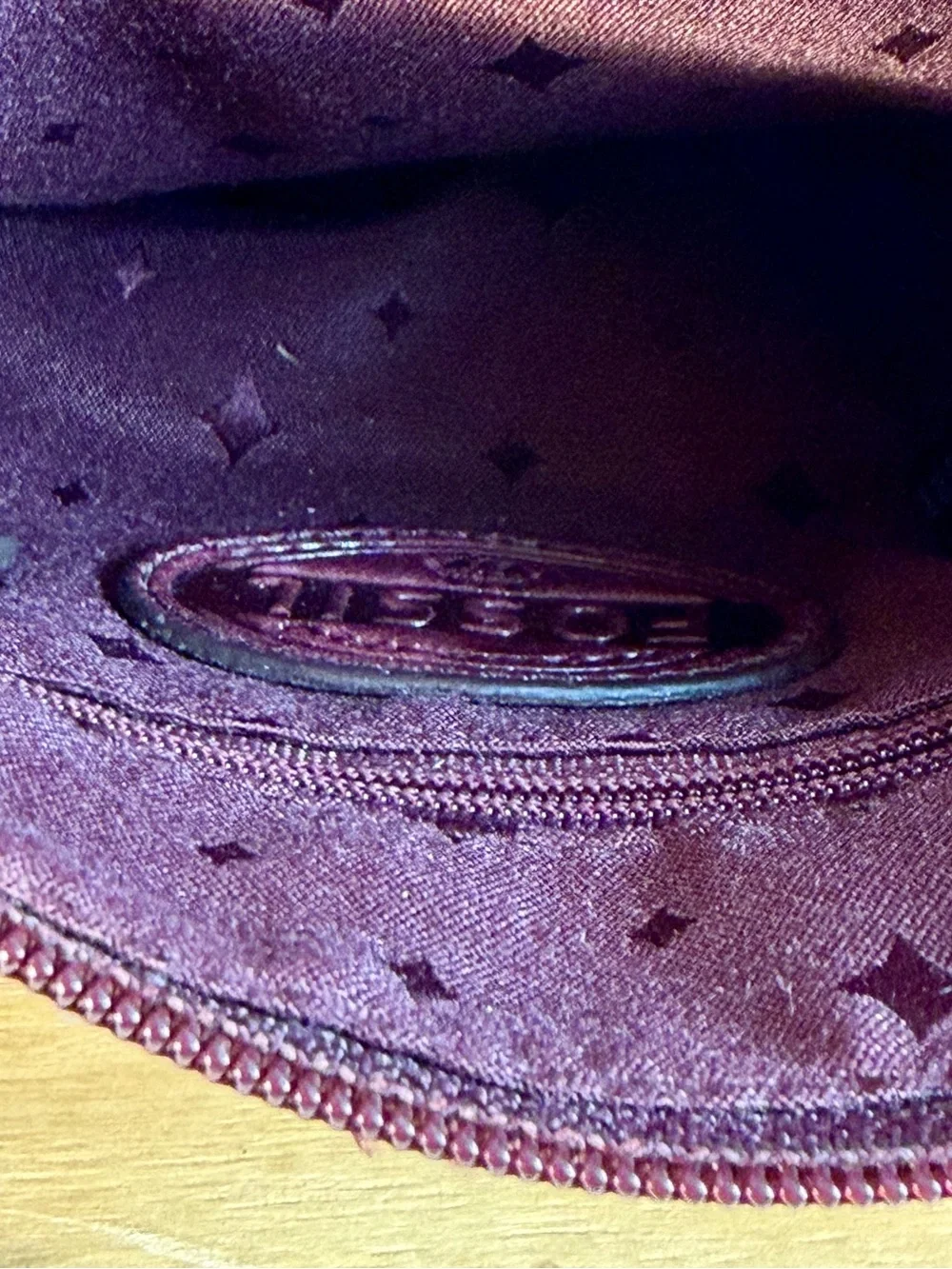 Fossil Burgundy Leather & Suede Crossbody